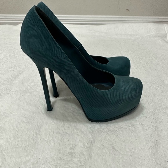 Ysl Palais Platform Pumps - Picture 1 of 7